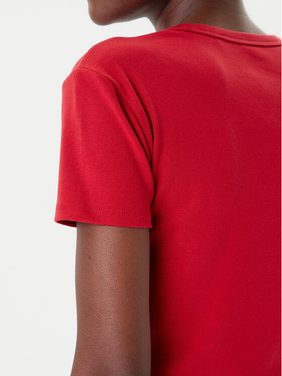 HUGO HUGO Camiseta Delanor 50512000 Rojo Slim Fit