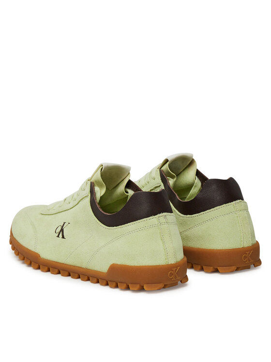 Calvin Klein Jeans Sneakersy Calvin Klein Jeans Low Profile Runner Mg Sue YW0YW01898 Zelená
