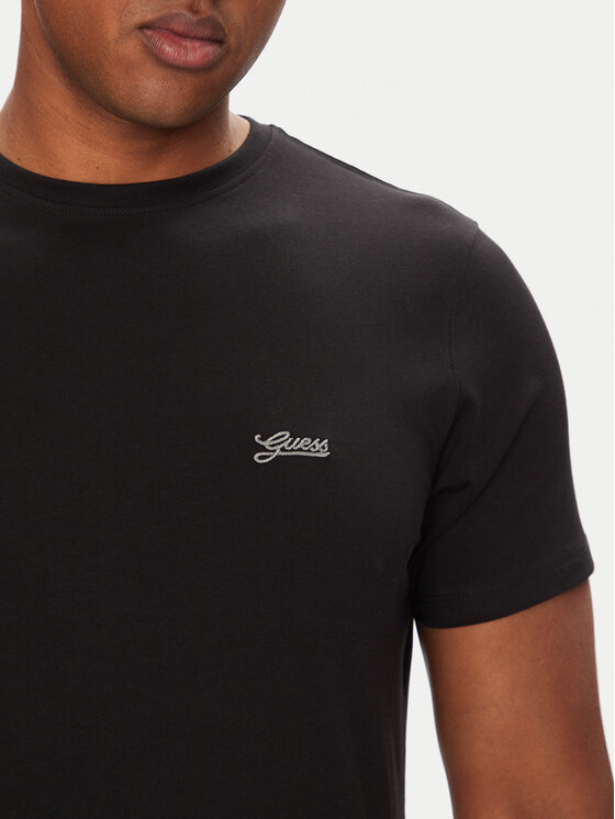 Guess Guess Футболка M4GI70 KC9X0 Чорний Slim Fit
