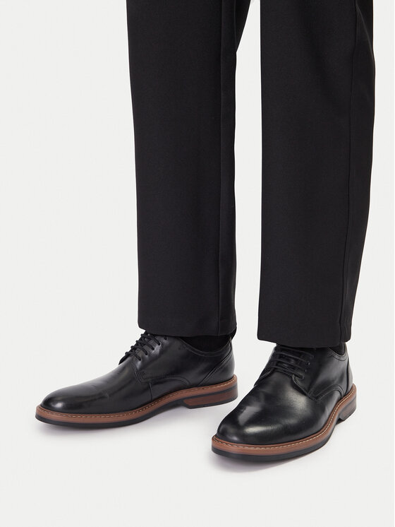 Clarks Īsi apavi Clarks Aldwin Lace 26183981 Melns