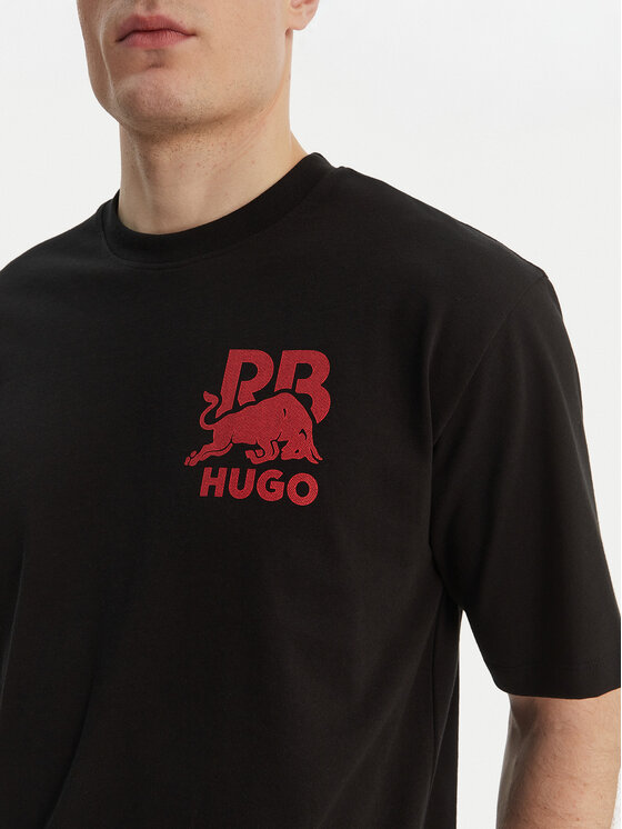 HUGO HUGO Camiseta Delel_RB 50564572 Negro Relaxed Fit