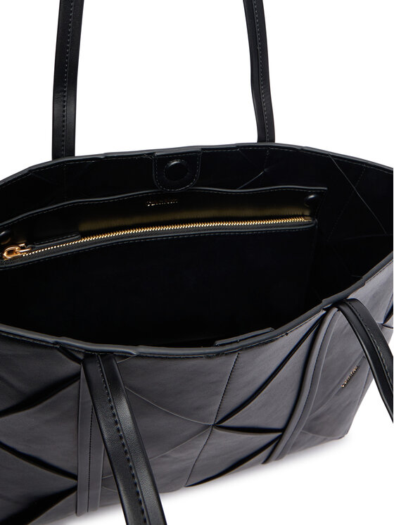 Calvin Klein Τσάντα Calvin Klein Woven Medium Carryall LV04F3548G Μαύρο