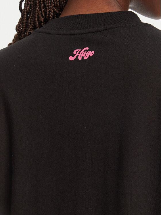 HUGO HUGO Футболка 50539107 Чорний Regular Fit