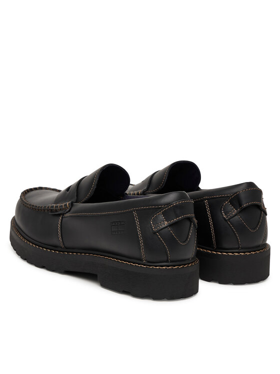 Tommy Jeans Čevlji brez vezalk Tommy Jeans Archive '01 Loafer EM0EM01710 Črna