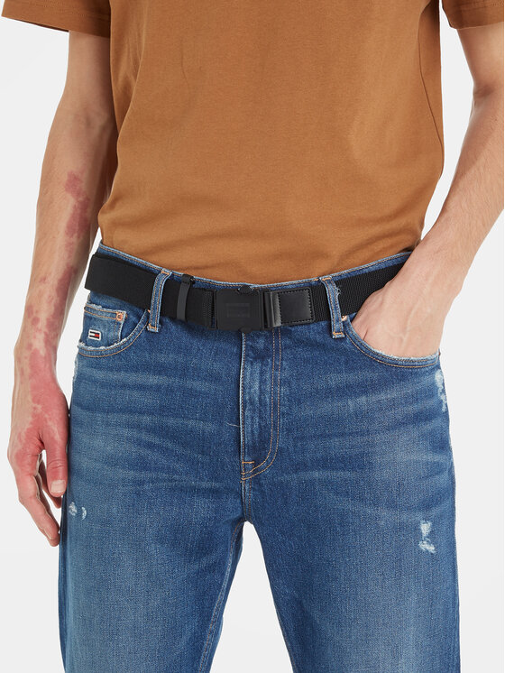 Tommy Jeans Curea pentru Bărbați Tommy Jeans Tjm Item Belt AM0AM11667 Negru