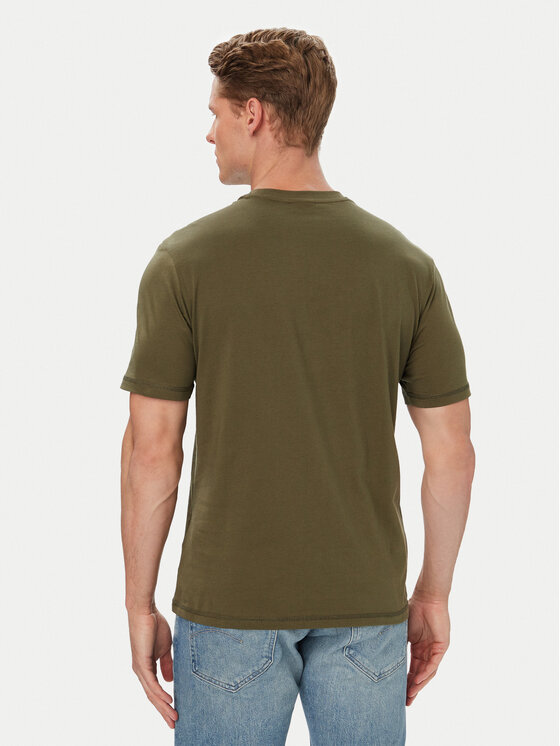 Napapijri Napapijri Camiseta S-Flag Tiki Ss NP0A8A6IG1F1 Verde oscuro Regular Fit