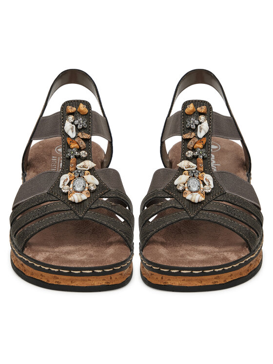 Rieker Sandali Rieker 62949-45 Siva