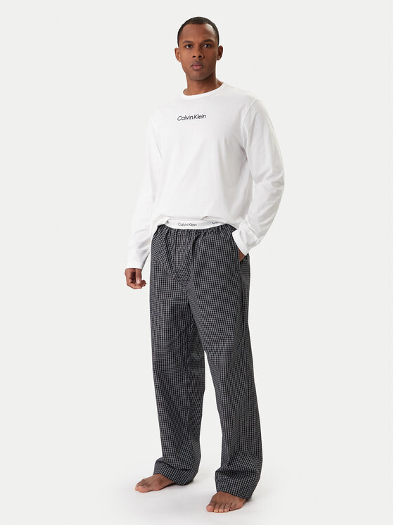 Calvin Klein Calvin Klein Pijama Ls Tee LV00NM2953 Blanco Regular Fit