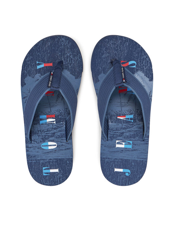 Tommy Jeans Japonke Tommy Jeans Tjm Elevated Beach Sandal EM0EM01561 Modra