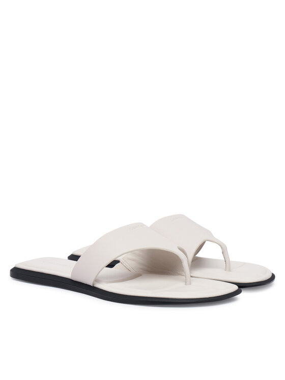 Calvin Klein Šlepetės per pirštą Calvin Klein HW0HW02866 Balta