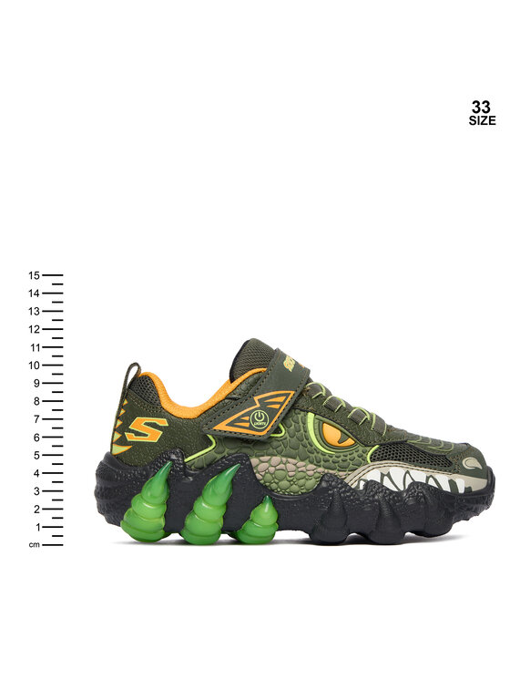 Skechers Sneakersy Skechers Skech-O-Saurus Lights 2.0 400121L OLV Khaki