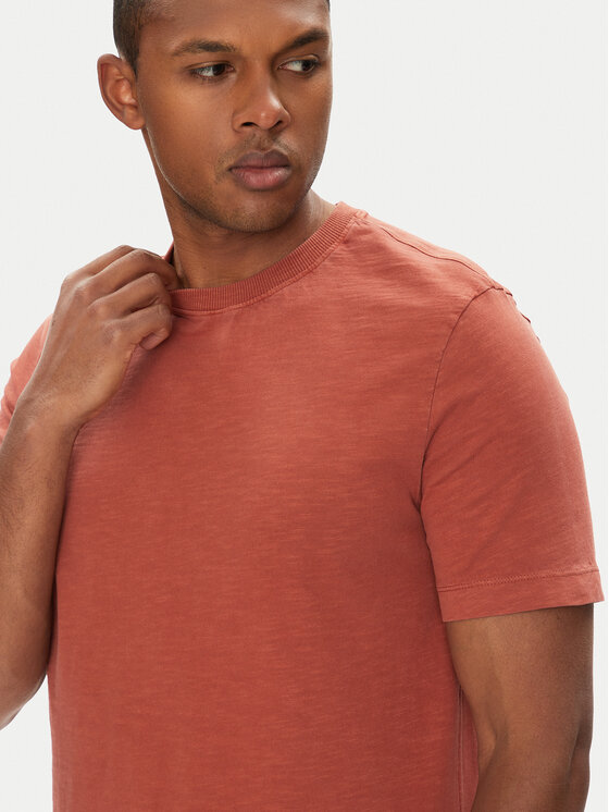 United Colors Of Benetton United Colors Of Benetton T-shirt 36JGU105U Tamnocrvena Relaxed Fit