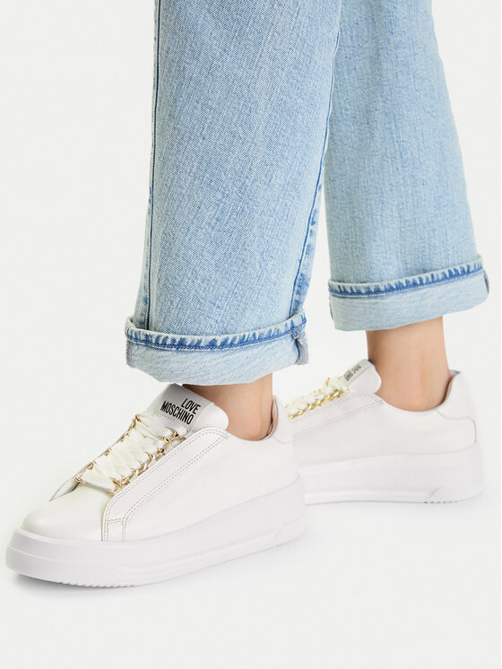LOVE MOSCHINO Снікерcи LOVE MOSCHINO JA15015G1OIA0100 Білий