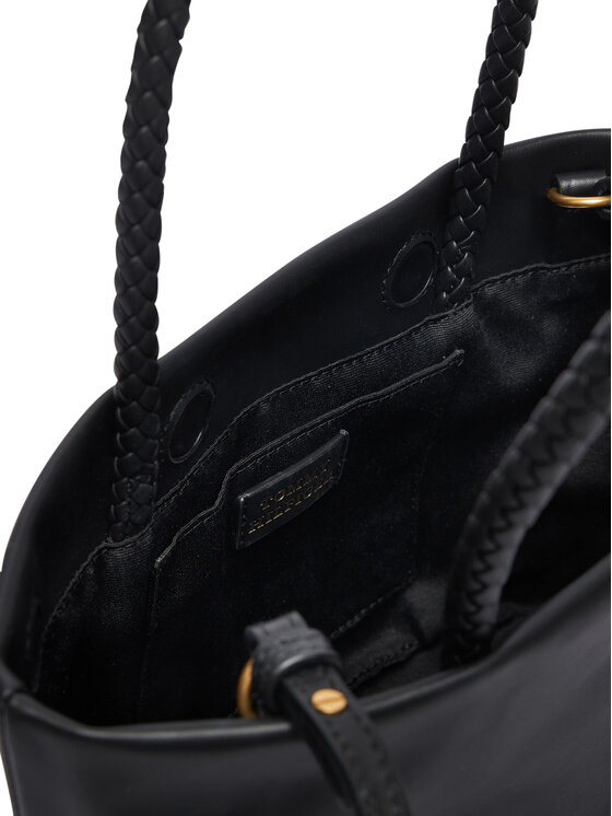 Tommy Hilfiger Kabelka Tommy Hilfiger Th Marina Bucket Leather AW0AW18739 Čierna
