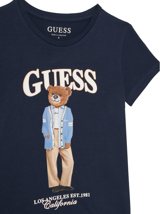 Guess Guess Camiseta J6YI08 K3710 Azul marino Regular Fit