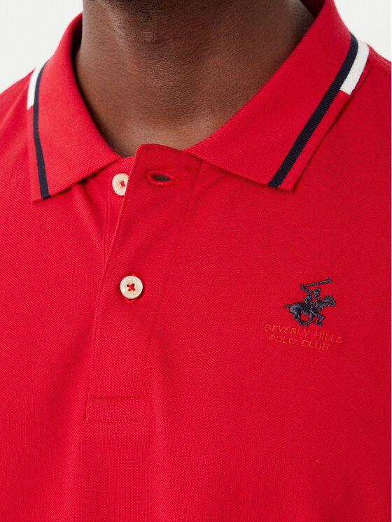 Beverly Hills Polo Club Beverly Hills Polo Club Polo P-SS26M-P2525 Rojo Regular Fit