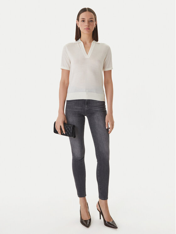 Guess Guess Поло W6GR03 Z0583 Кремовий Regular Fit
