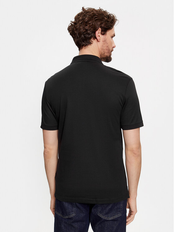 Calvin Klein Calvin Klein Pólóing Smooth Cotton Slim Polo K10K111657 Fekete Regular Fit