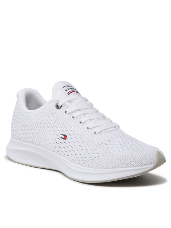 Tommy Hilfiger Superge Tommy Hilfiger Lightweight Runner Knit FM0FM04700 Bela