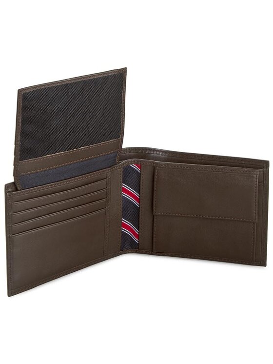 Tommy Hilfiger Portfel Tommy Hilfiger Eton Cc Flap And Coin Pocket AM0AM00652/83362 Brązowy