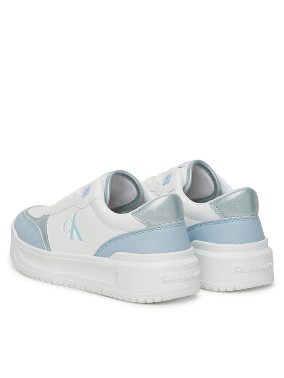 Calvin Klein Jeans Sneakersy Calvin Klein Jeans Low Cut Lace-Up V3A9-82020-1355 Biela