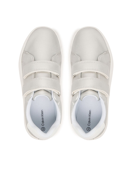 Calvin Klein Superge Calvin Klein Low Cut Velcro V1A9-83205-0376 S Srebrna