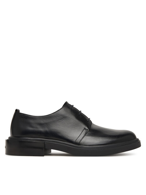 Calvin Klein Scarpe basse Calvin Klein Cupped Postman Derby Laceup Lth HM0HM01996 Nero