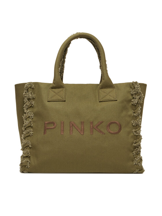 PINKO Taška PINKO Beach Shopping PE 24 PLTT 100782 A1WQ Zelená