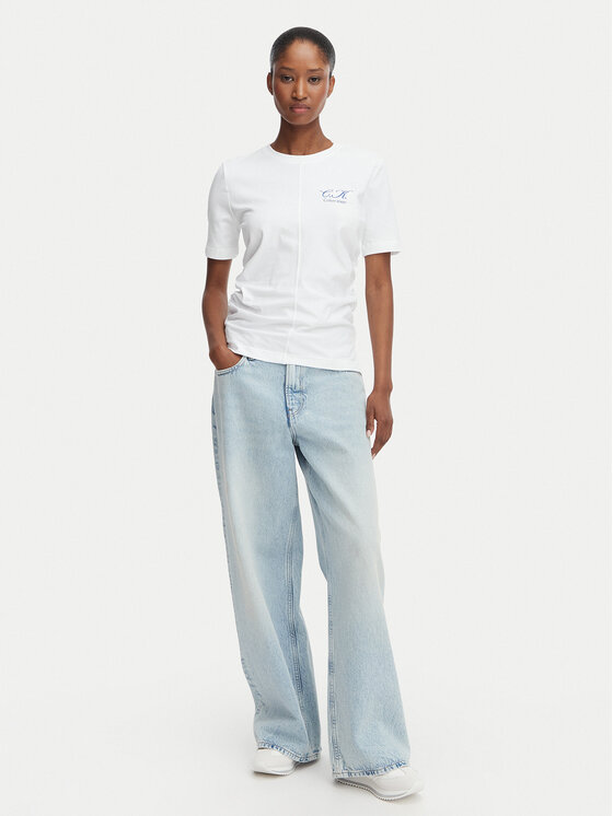 Calvin Klein Jeans Calvin Klein Jeans Camiseta LV047G808G Blanco Slim Fit
