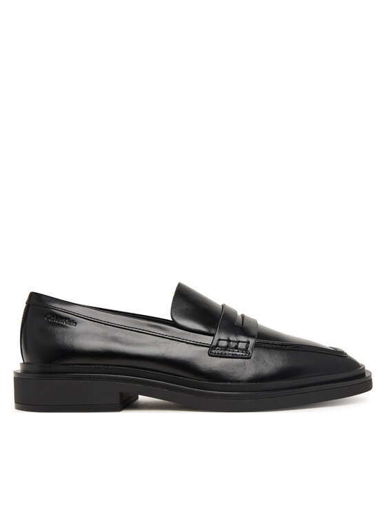 Calvin Klein Lordsy Calvin Klein Square Loafer Lth HW0HW03183 Czarny