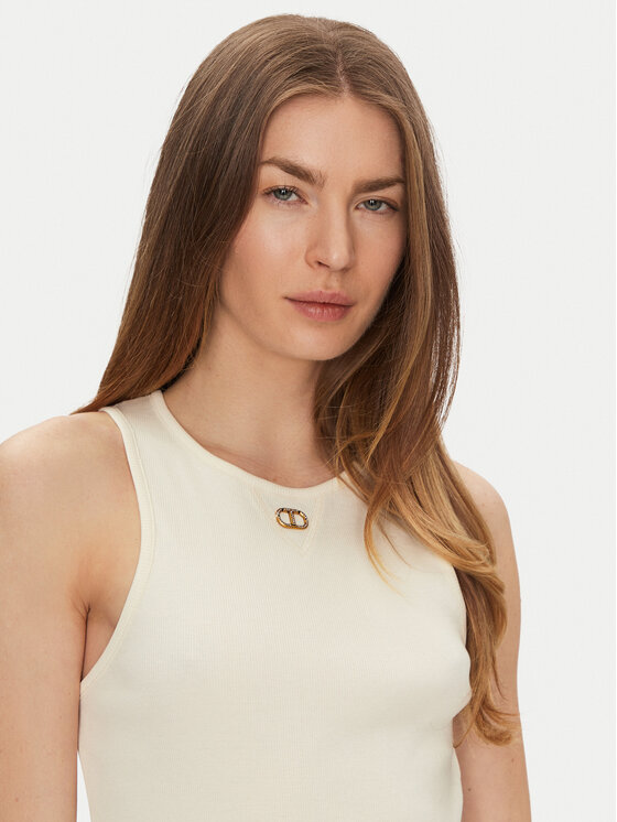TWINSET TWINSET Топ 251TP2550 Бежевий Slim Fit