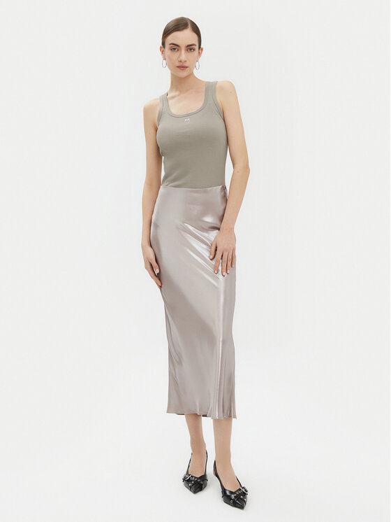 PINKO PINKO Топ Calcolatore 100807 Сірий Regular Fit