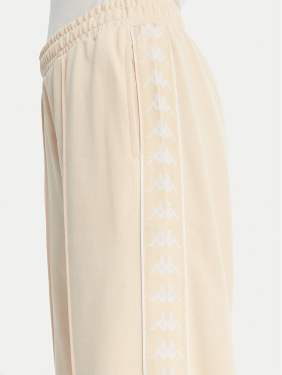 Kappa Kappa Pantaloni da tuta Banda Malorie 37256WW Écru Regular Fit