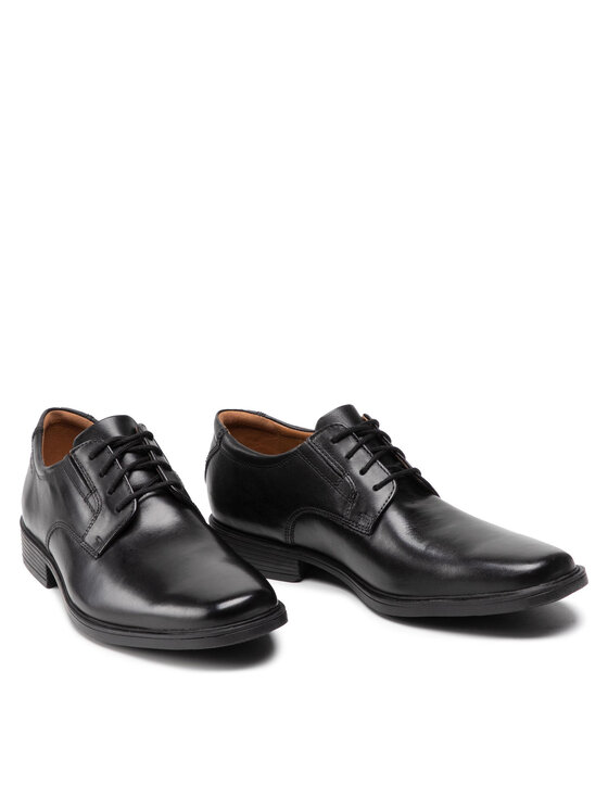 Clarks Туфлі Clarks Tilden Plain 261103507 Чорний