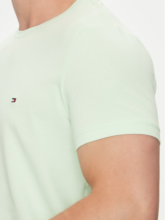 Tommy Hilfiger Tommy Hilfiger Majica MW0MW10800 Zelena Slim Fit
