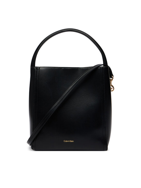Calvin Klein Дамска чанта Calvin Klein Ck Bucket With Strap LV04F3174G Черен