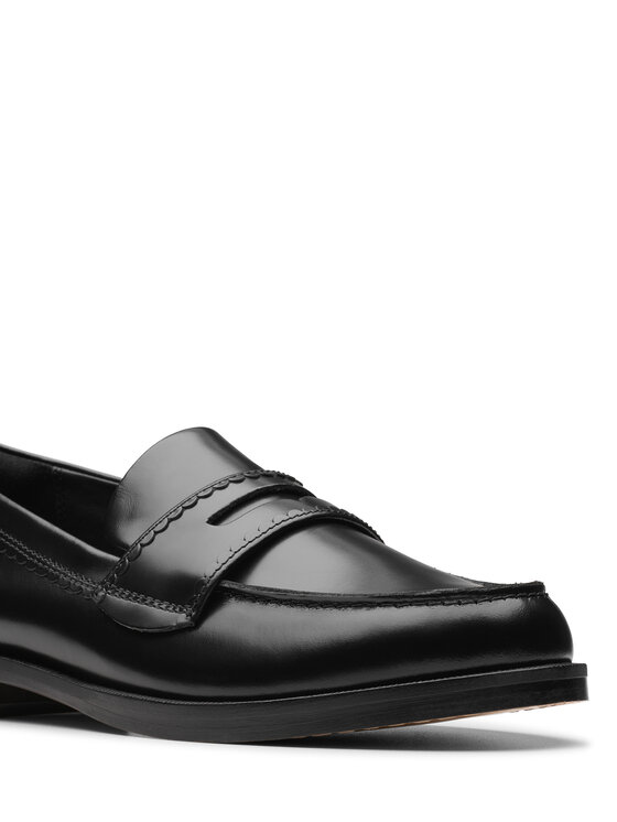 Clarks Mokasyny Clarks Straven Edge 26181277 Czarny