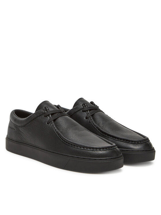 Calvin Klein Īsi apavi Calvin Klein Hybrid Apron Lace Up Lth HM0HM01893 Melns