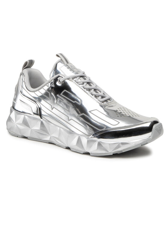 EA7 Emporio Armani Снікерcи EA7 Emporio Armani X8X033 XK183 N412 Срібний