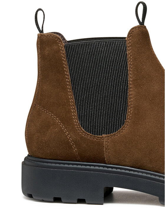 Geox Členková obuv s elastickým prvkom Geox U Spherica Ec7 U46FRA 00022 C6003 Hnedá