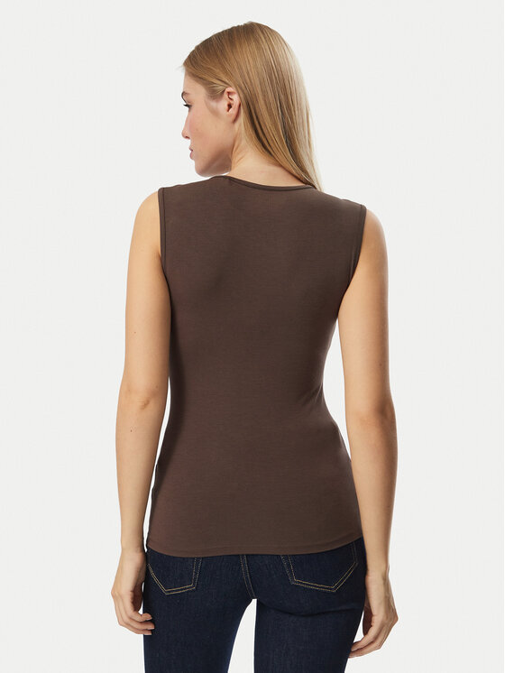 Guess Guess Top W6YP17 K3881 Marrón Regular Fit