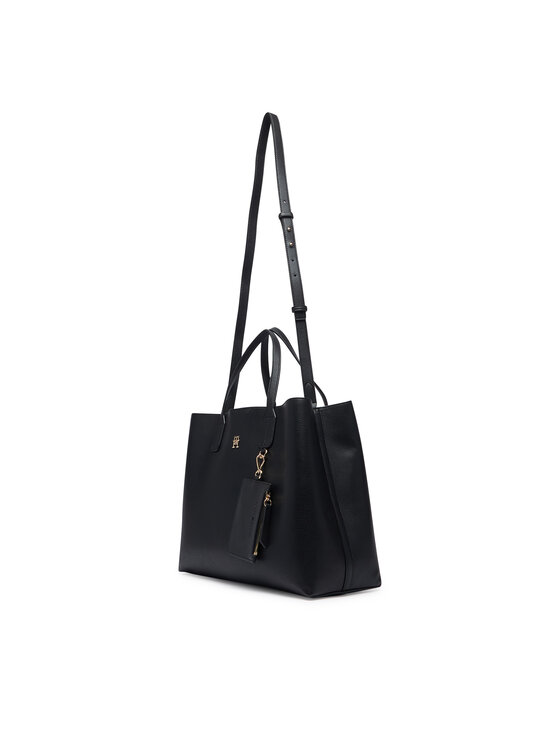 Tommy Hilfiger Borsetta Tommy Hilfiger Th Icon Satchel AW0AW18723 Nero