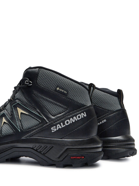 Salomon Trekingová obuv Salomon X Braze Mid Gore-Tex L47430500 Čierna