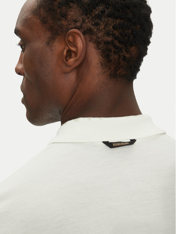 Napapijri Napapijri Polo majica E-Amundsen NP0A4IN9 Écru Regular Fit