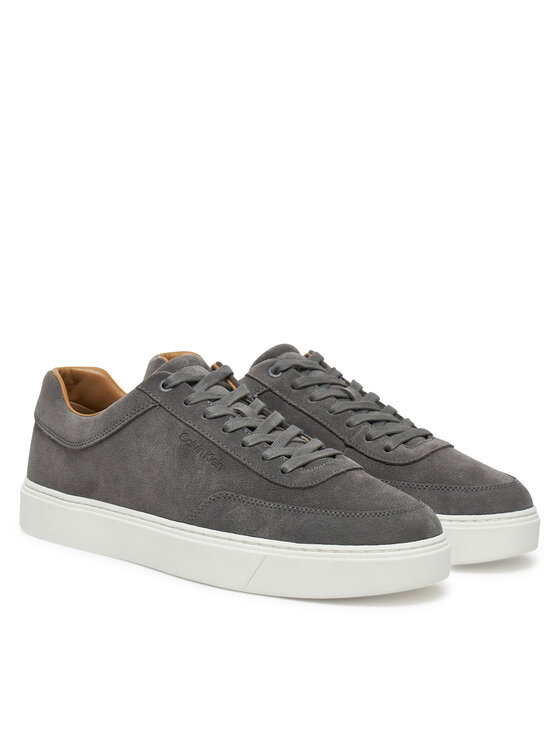Calvin Klein Sneakersy Calvin Klein Clean Cup Low Laceup Oxf Su HM0HM01880 Sivá