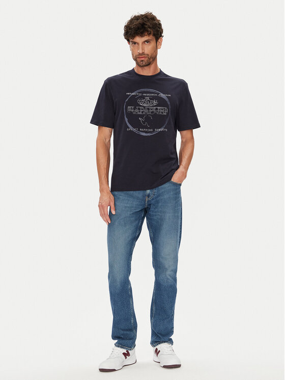 Napapijri Napapijri Camiseta S-Bald NP0A88SF Azul marino Regular Fit