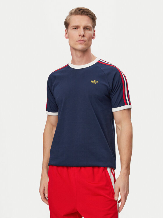 adidas adidas Majica 3-Stripes KC8636 Mornarsko modra Regular Fit