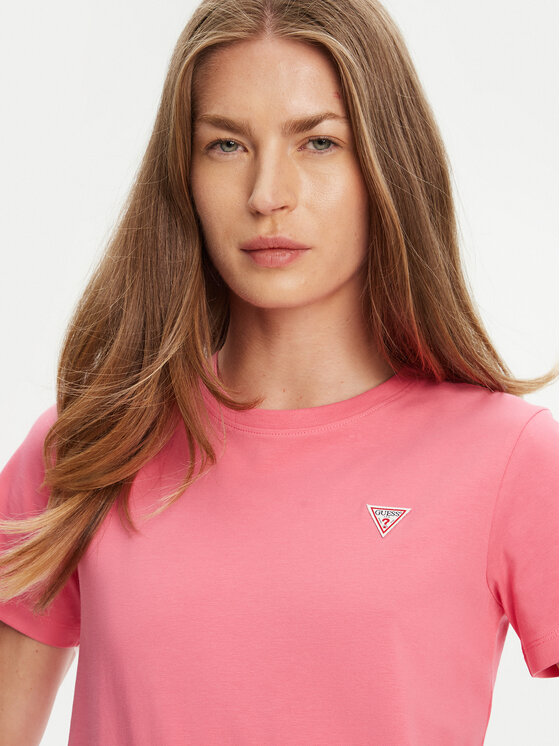 Guess Jeans Guess Jeans Футболка W4YI10 J1314 Рожевий Regular Fit