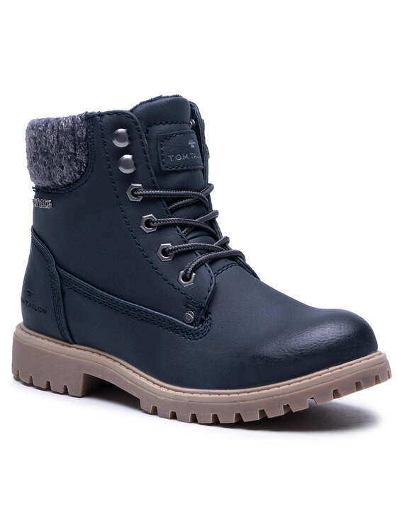 Tom Tailor Trapper stila apavi Tom Tailor 9090105 Tumši zils