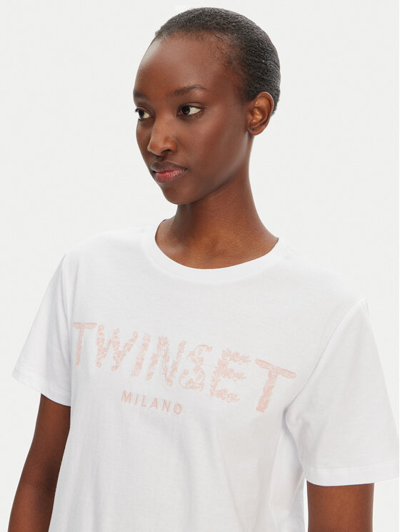 TWINSET TWINSET Majica 251TT2042 Bela Regular Fit